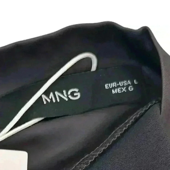 MNG MANGO NWT Flowy Wrap Blouse Open Back | Button Back Of Neck | Size Large - Picture 10 of 13